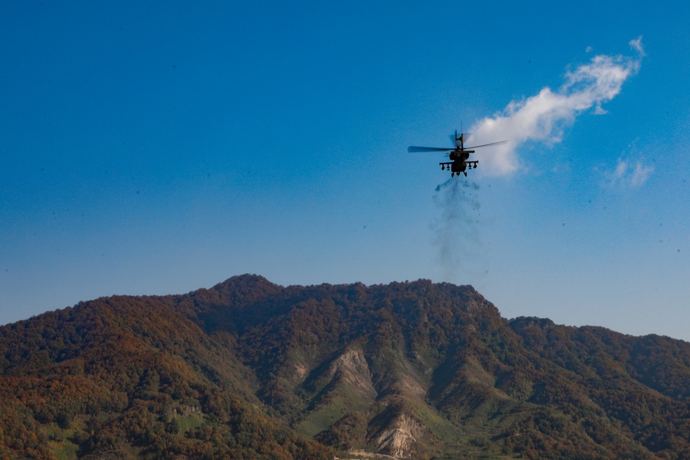 ROKA 901st Aviation Command and 517th Aviation Cavalry Squadron combined ‘Apache’ gunnery