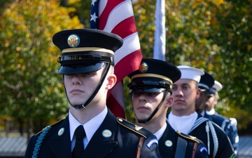 Secretary of Defense Lloyd J Austin III and Minister of National Defense Kim Yong Hyun Wreath Laying Ceremony