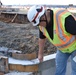 Army engineers place concrete for new roundabout on Camp Humphreys, South Korea