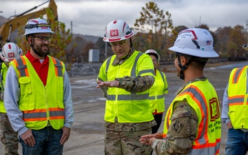 USACE commanding general visits temp debris site