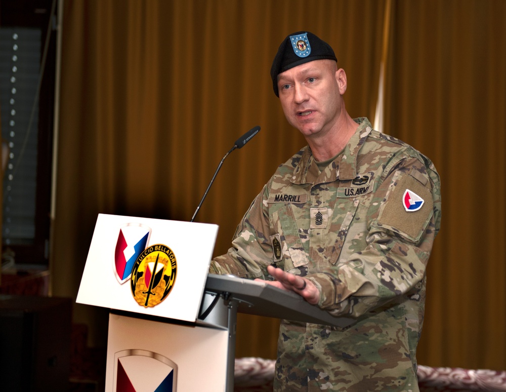 405th AFSB conducts change of responsibility ceremony, welcomes new enlisted leader