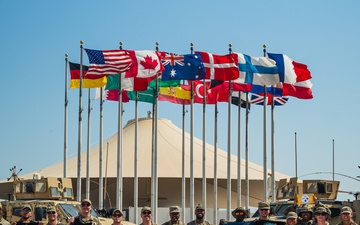 379th Air Expeditionary Wing sports shout-out group photo