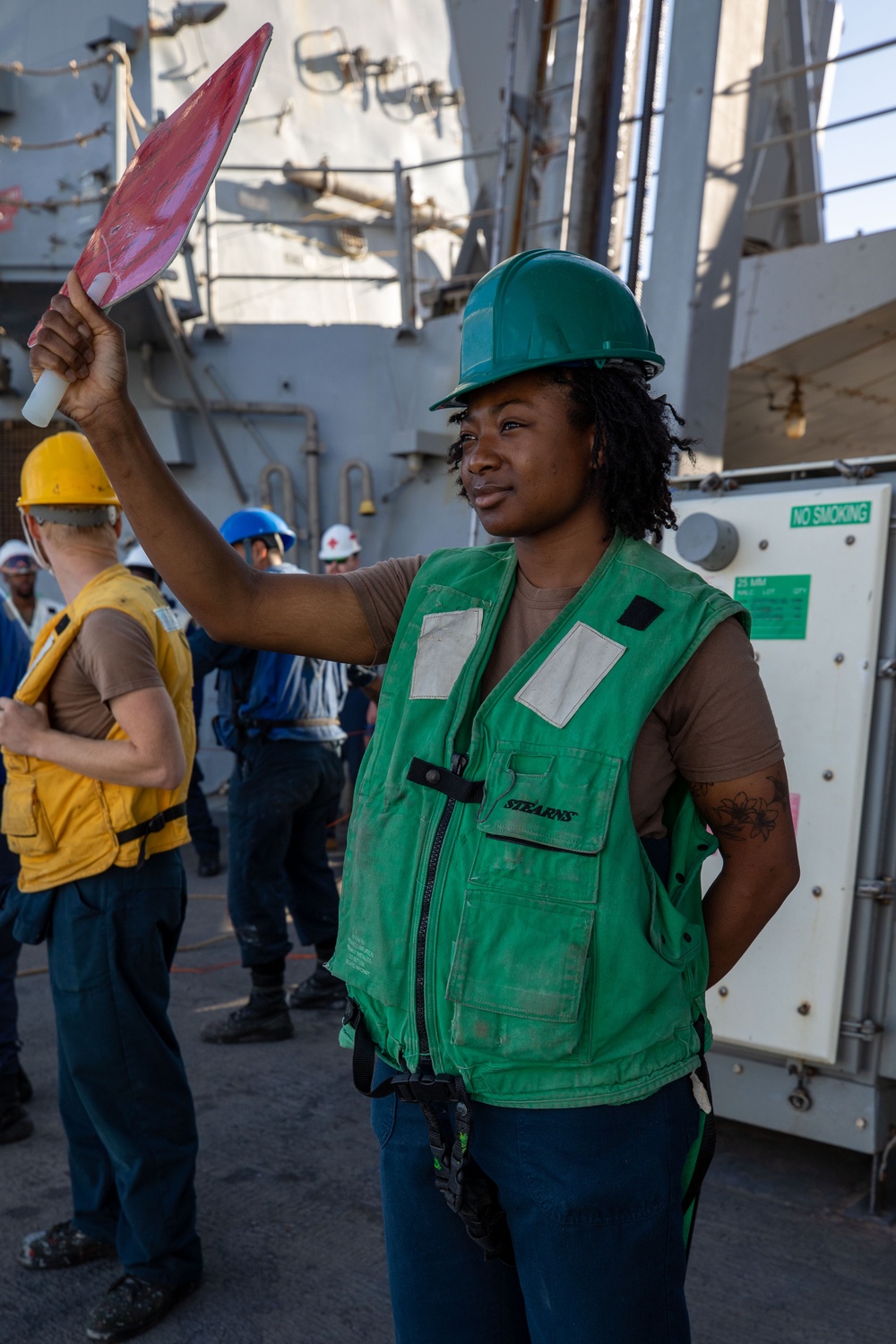 Replenishment-at-Sea Aboard the USS Cole