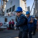 Replenishment-at-Sea Aboard the USS Cole