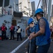 Replenishment-at-Sea Aboard the USS Cole