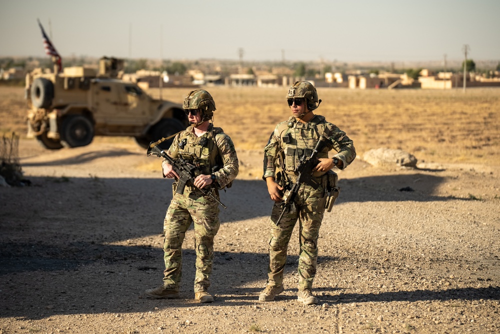 Mass. Guard Soldiers conduct joint patrol in northeast Syria