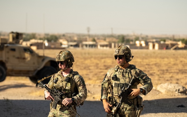 Mass. Guard Soldiers conduct joint patrol in northeast Syria