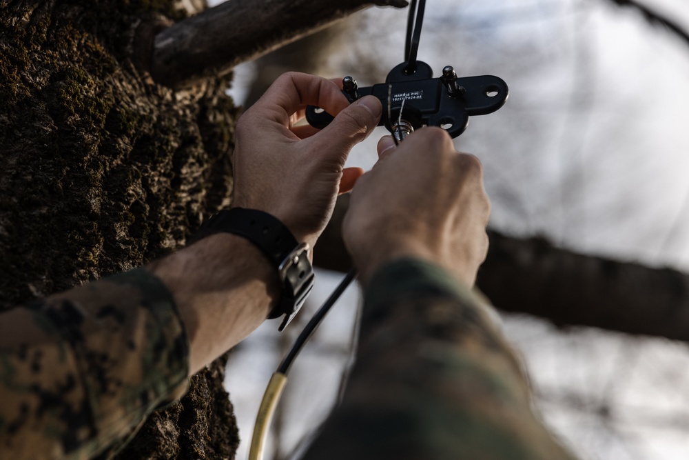 U.S. Marines Conduct Field Expedient Communications Training