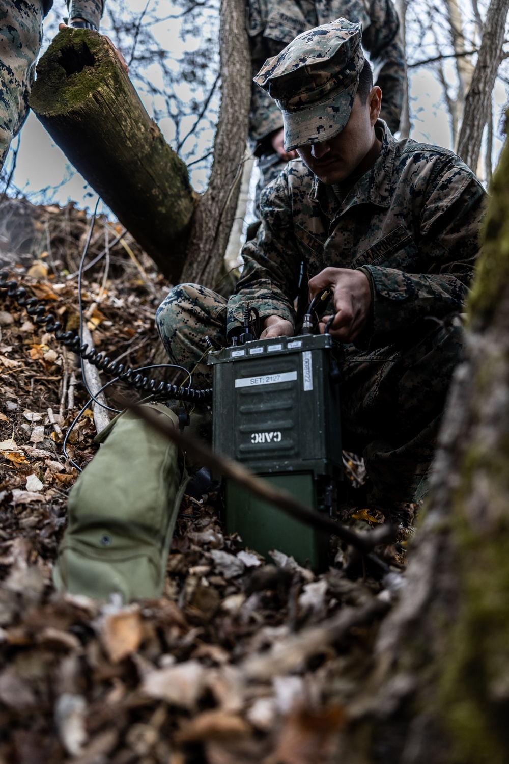 U.S. Marines Conduct Field Expedient Communications Training