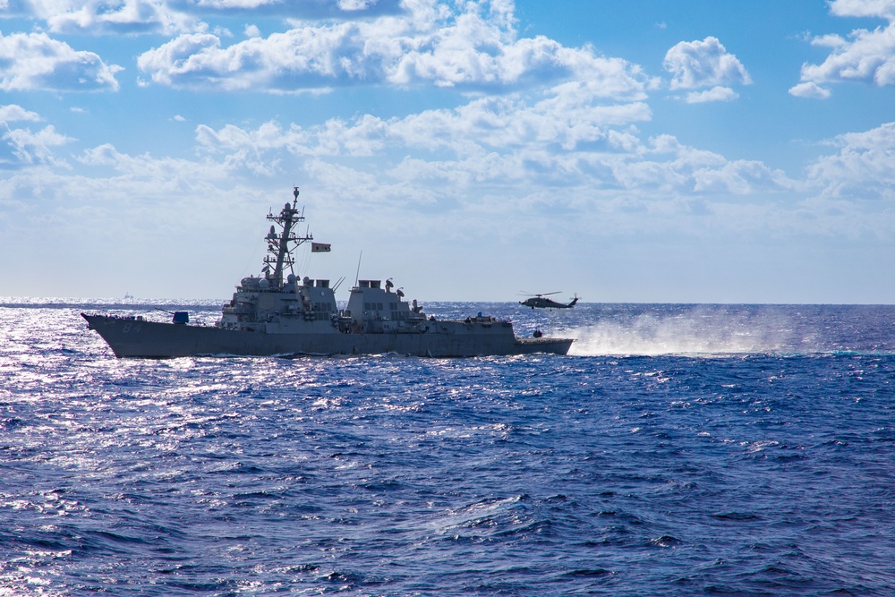 Replenishment-at-Sea Aboard the USS Cole