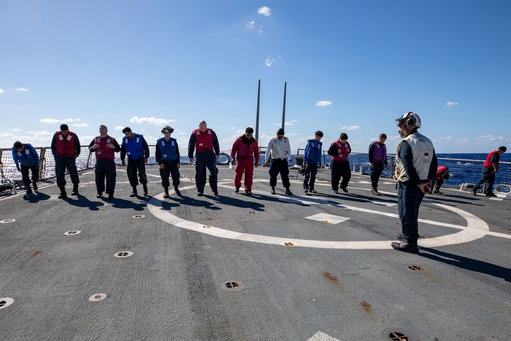 Flight Quarters aboard the USS Cole