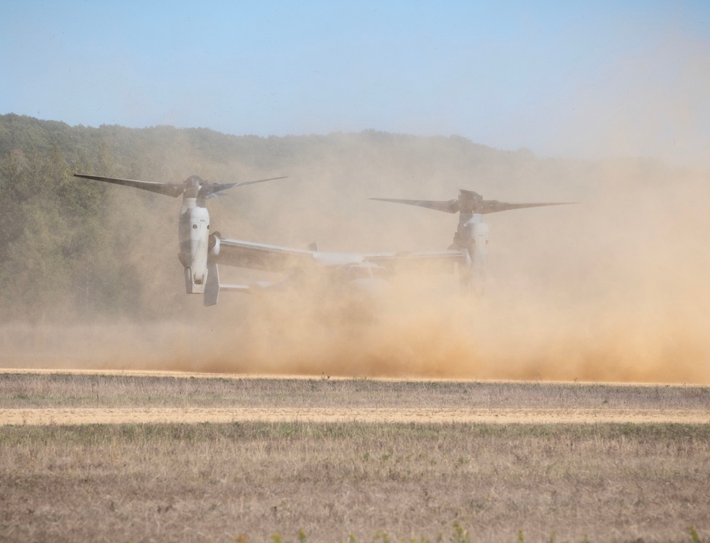 V-22 Ospreys at Fort McCoy