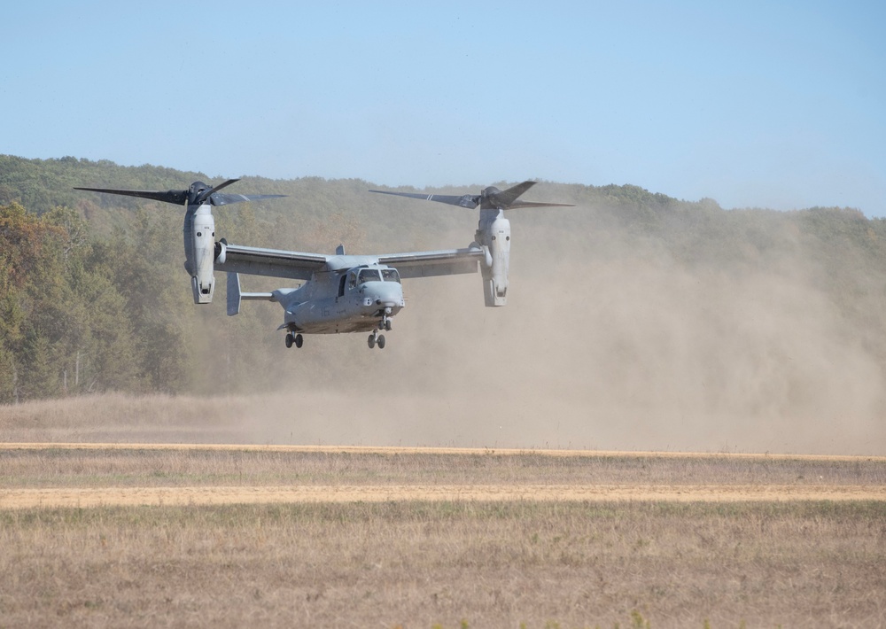 V-22 Ospreys at Fort McCoy