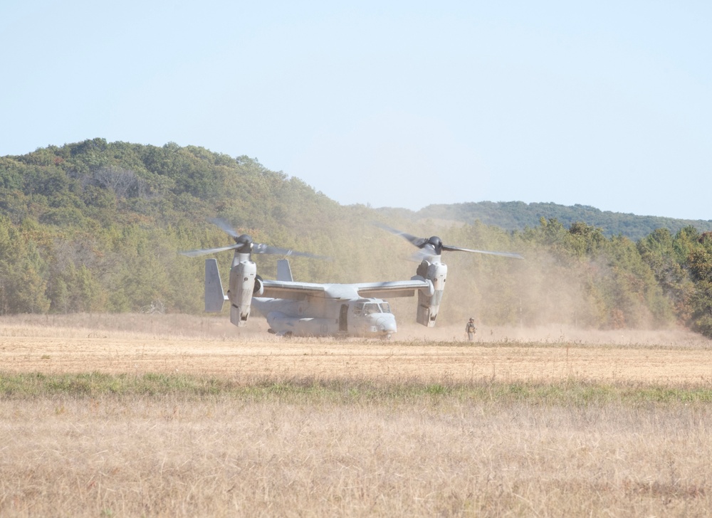 V-22 Ospreys at Fort McCoy