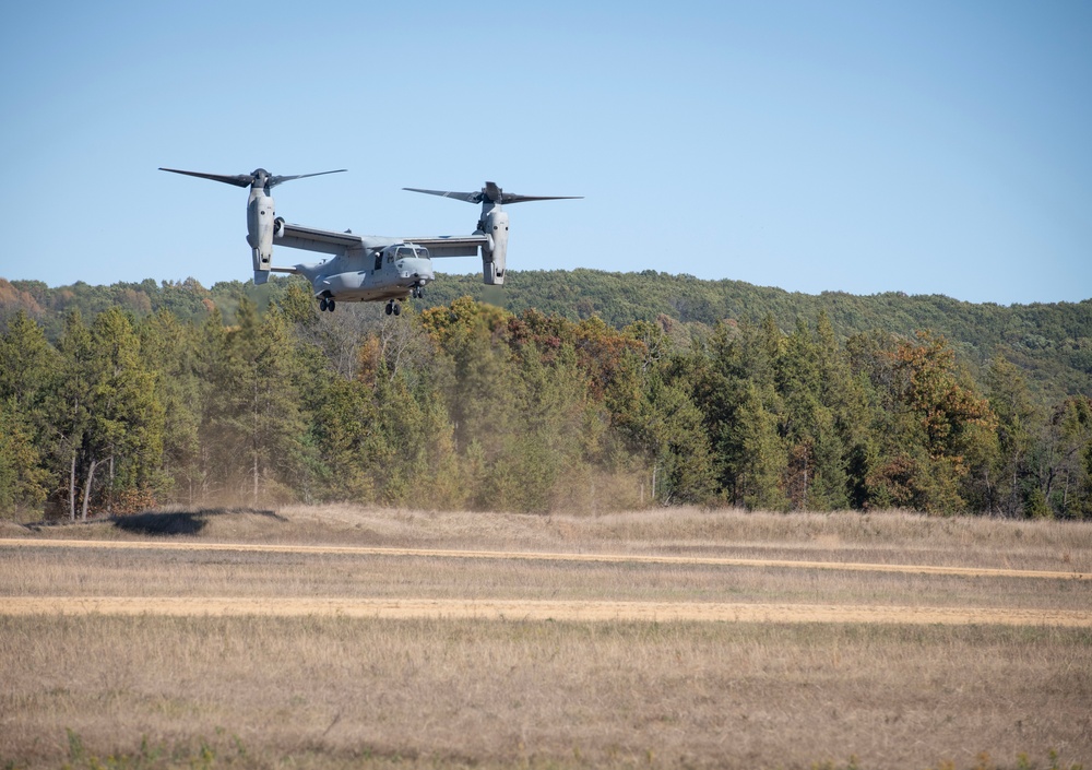 V-22 Ospreys at Fort McCoy