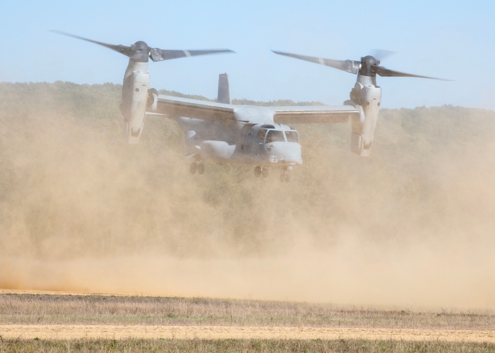 V-22 Ospreys at Fort McCoy