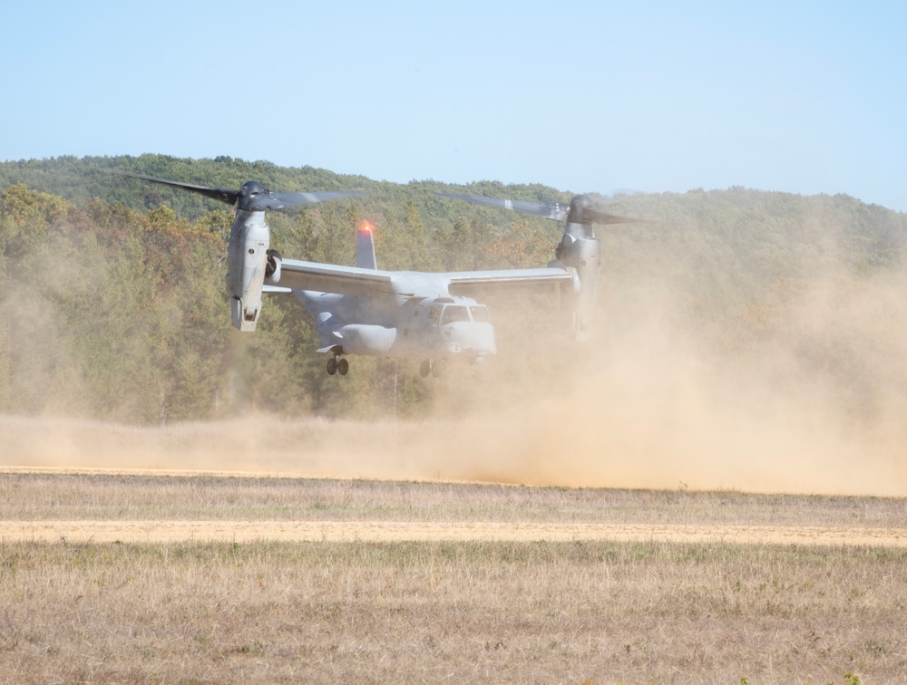 V-22 Ospreys at Fort McCoy