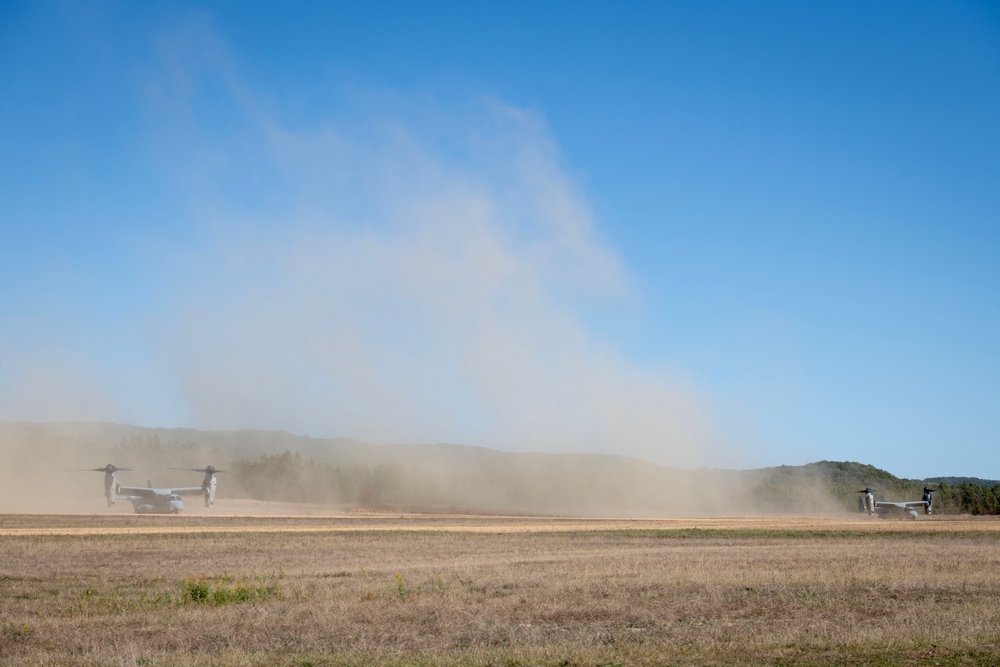 V-22 Ospreys at Fort McCoy