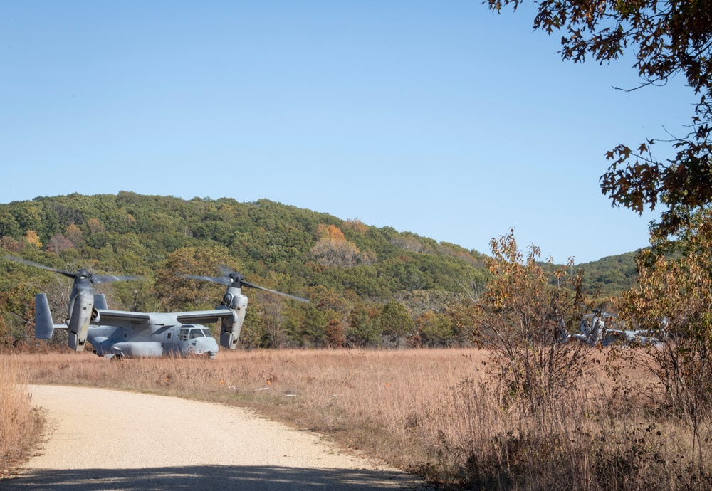 V-22 Ospreys at Fort McCoy