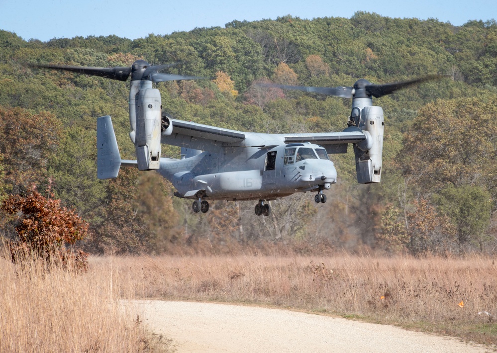 V-22 Ospreys at Fort McCoy