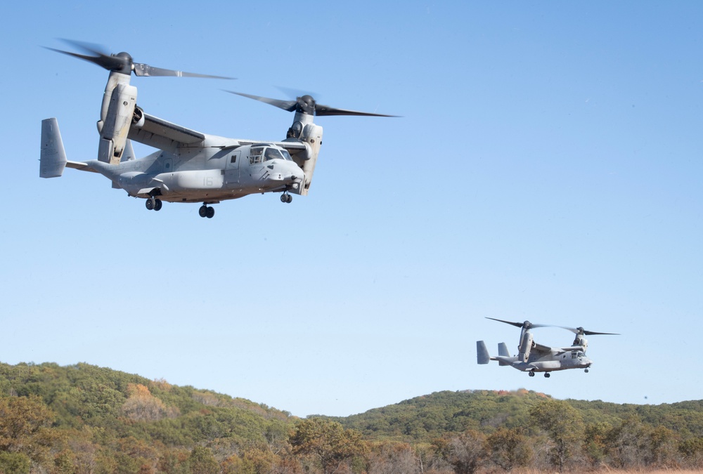 V-22 Ospreys at Fort McCoy