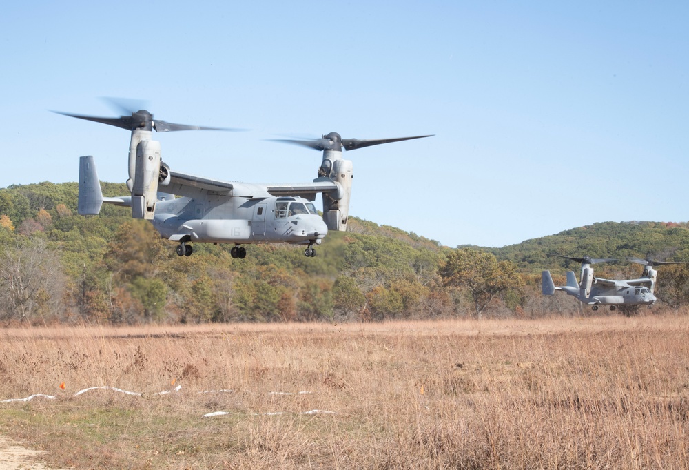 V-22 Ospreys at Fort McCoy