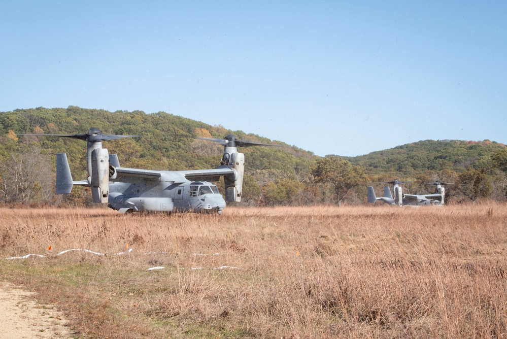 V-22 Ospreys at Fort McCoy