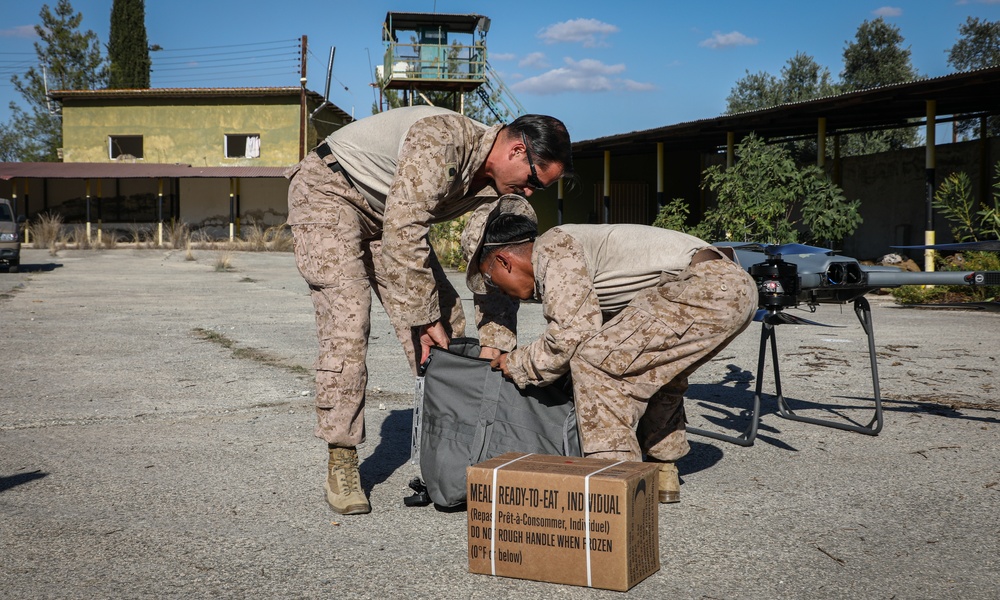 CLB 24, 24th MEU (SOC) Flies TRV 150 for Simulated Resupply in Larnaca, Cyprus