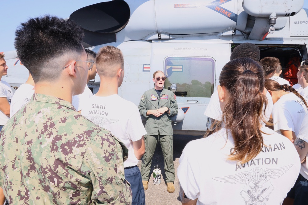 Helicopter Maritime Squadron (HSM) 74 Discusses Fleet Operations with Aviation Students