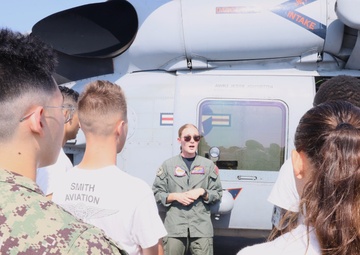 Helicopter Maritime Squadron (HSM) 74 Discusses Fleet Operations with Aviation Students