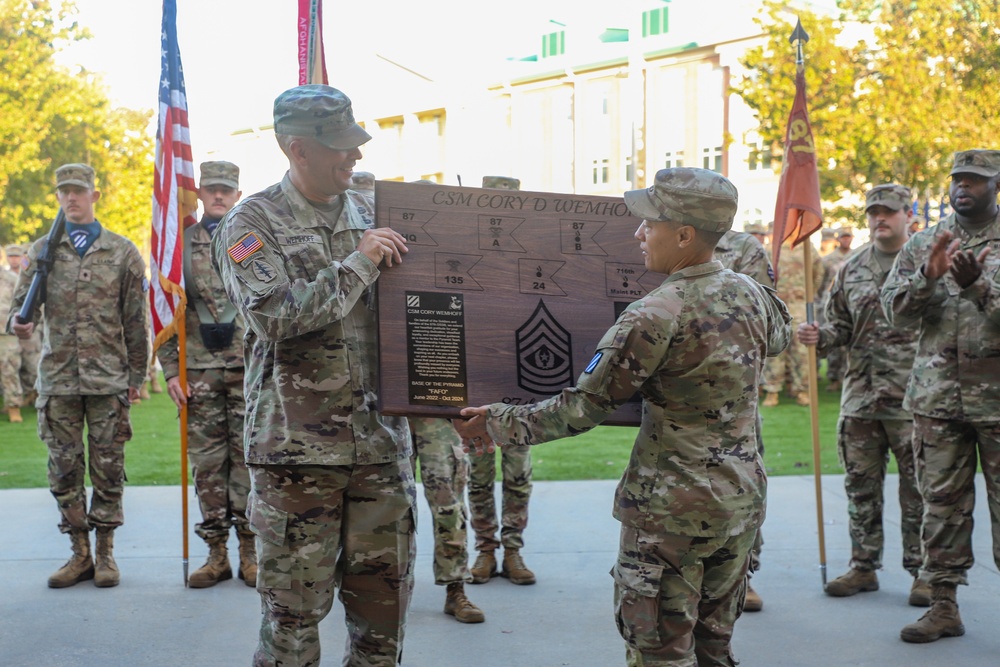 Sustainment Soldiers Host Change of Responsibility