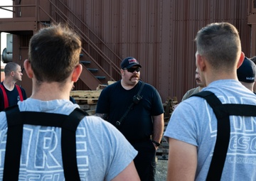 633d Civil Engineering Squadron trains with Poquoson Fire &amp; Rescue