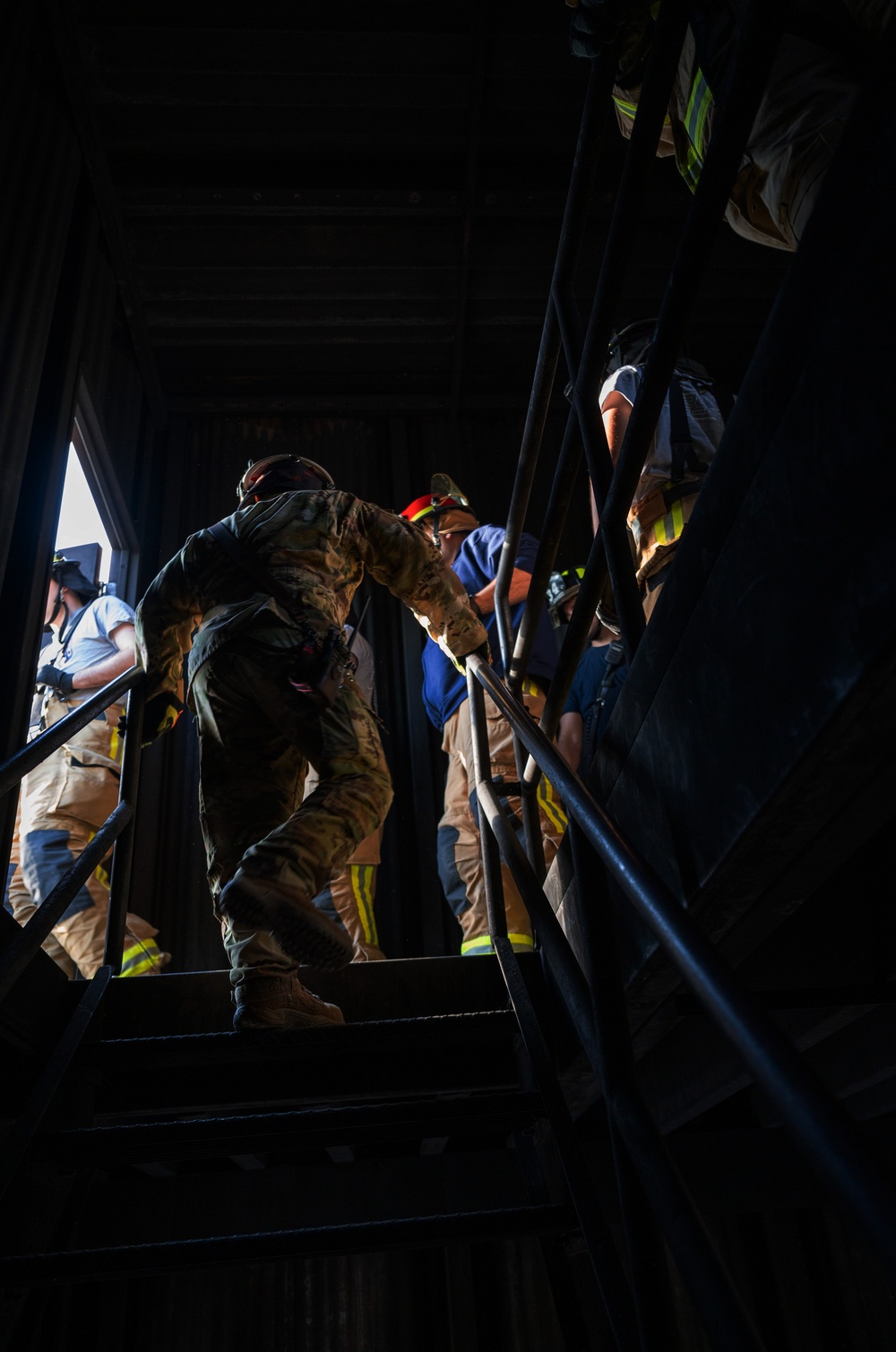 633d Civil Engineering Squadron trains with Poquoson Fire &amp; Rescue