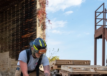 633d Civil Engineering Squadron trains with Poquoson Fire &amp; Rescue