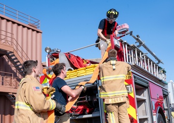 633d Civil Engineering Squadron trains with Poquoson Fire &amp; Rescue