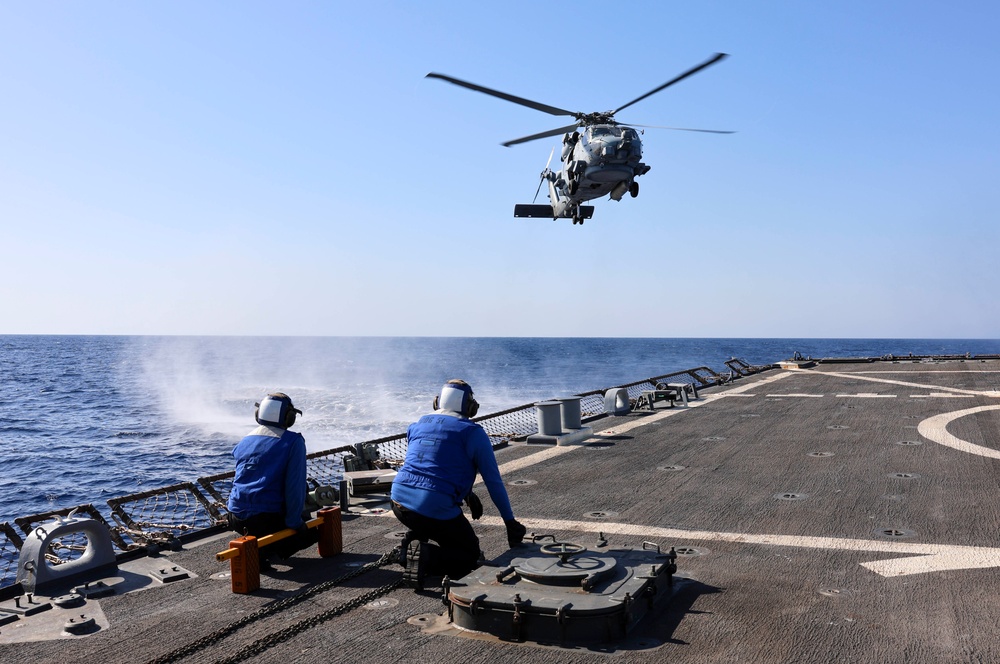 USS Arleigh Burke Flight Quarters