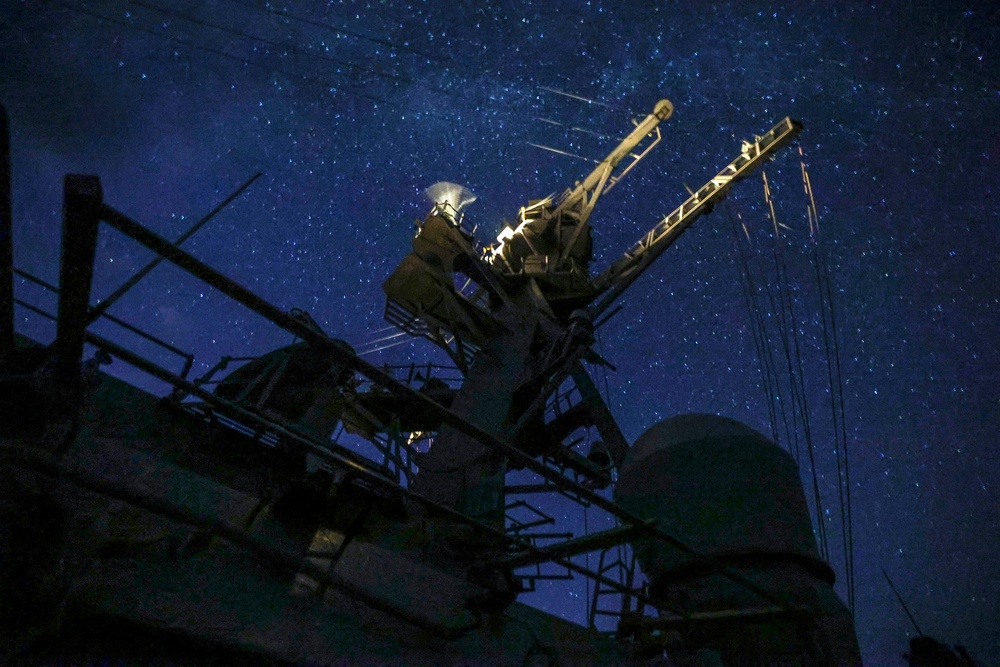 USS Arleigh Burke Patrols Mediterranean Sea