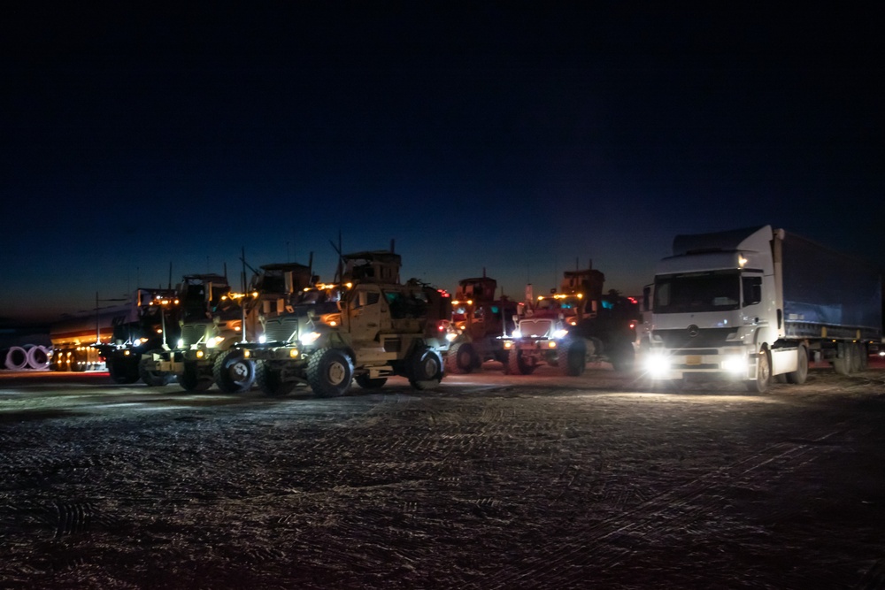 1st Battalion, 181st Infantry Regiment Conducts Convoy Security Operations