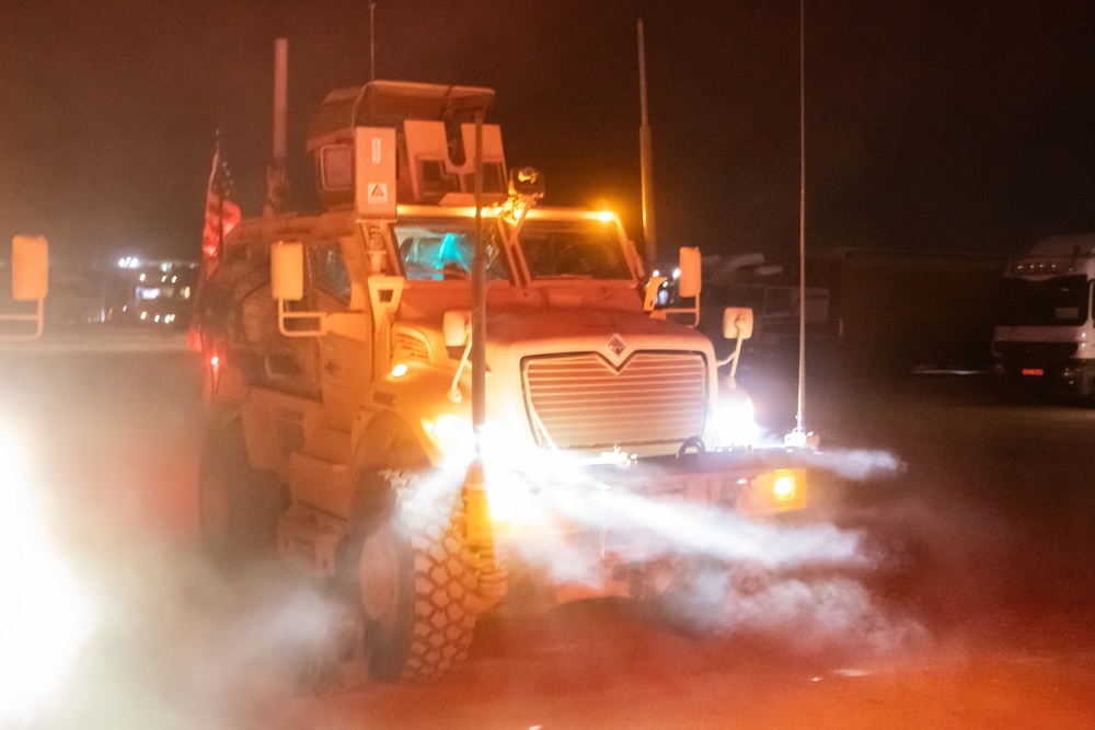 1st Battalion, 181st Infantry Regiment Conducts Convoy Security Operations