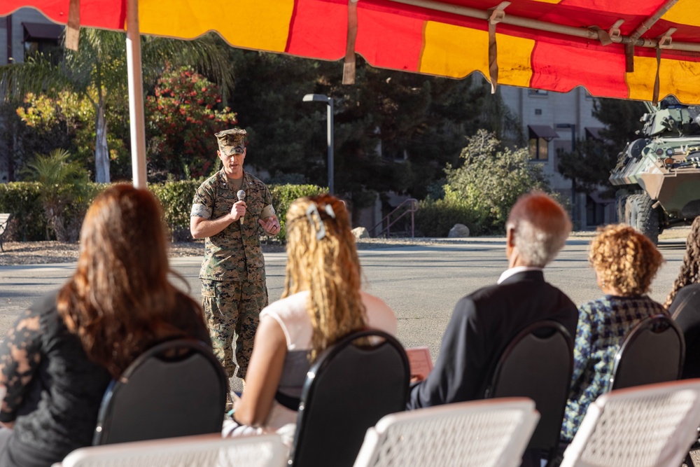 1st LAR holds memorial for former commanding officer