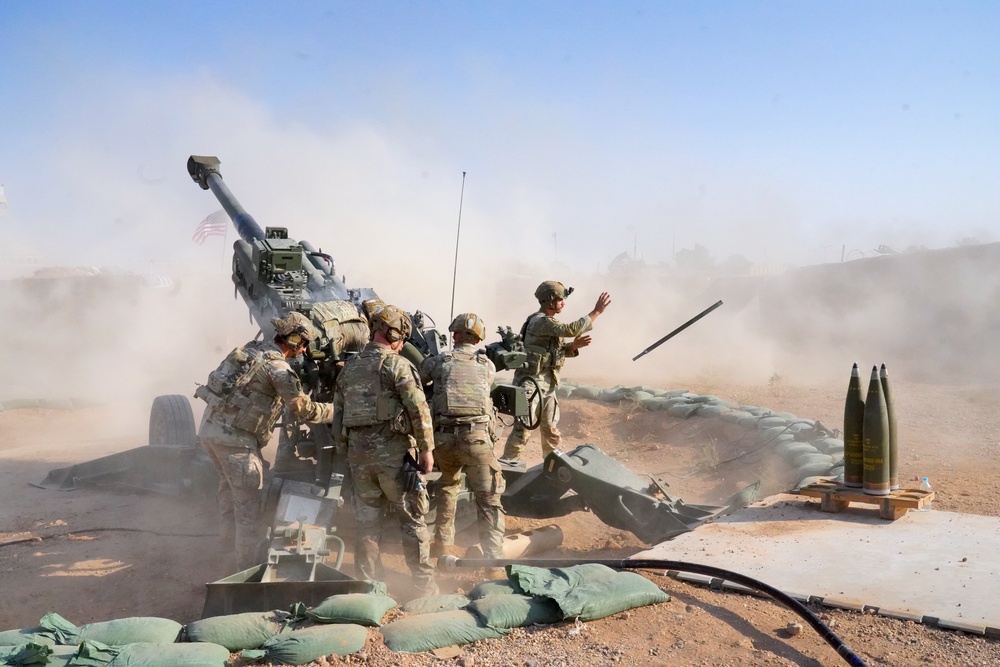 3-112th Field Artillery Regiment Live Fire Exercise