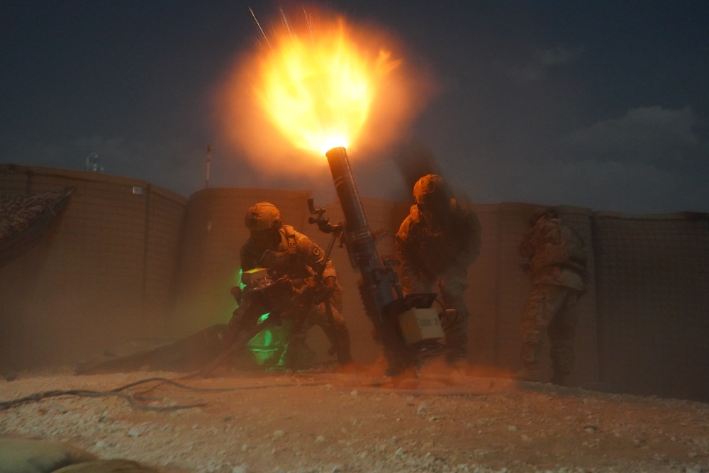 1-114th Infantry Mortar Live Fire Exercise