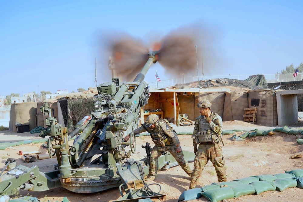 3-112th Field Artillery Regiment Live Fire Exercise