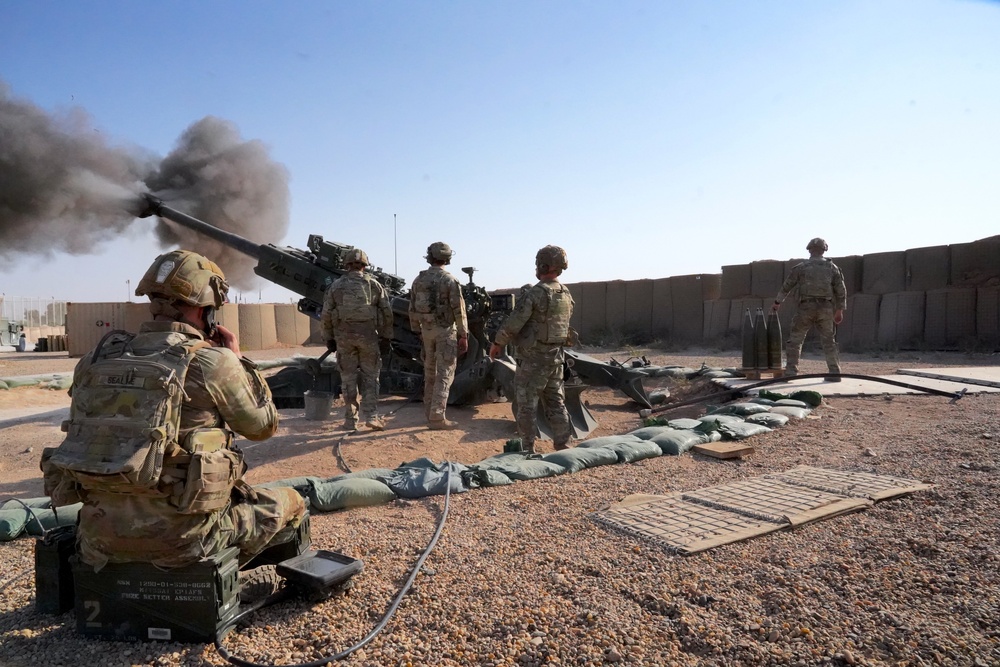 3-112th Field Artillery Regiment Live Fire Exercise