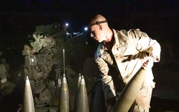 3-112th Field Artillery Regiment Live Fire Exercise