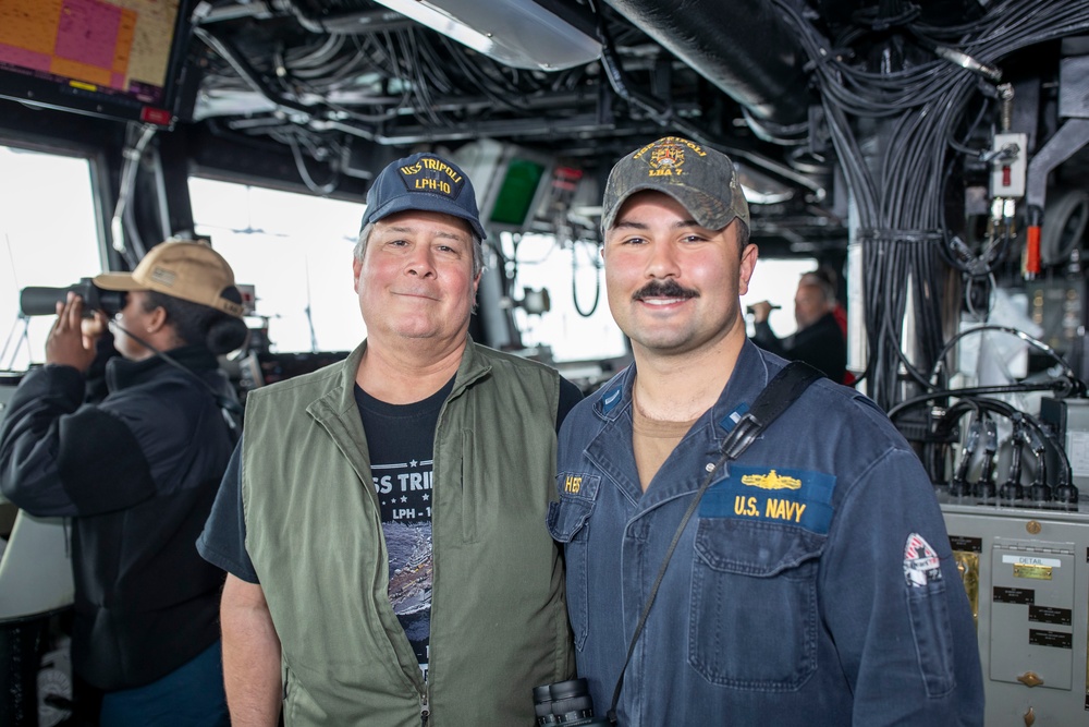 USS Tripoli hosts &quot;Tiger Cruise&quot;