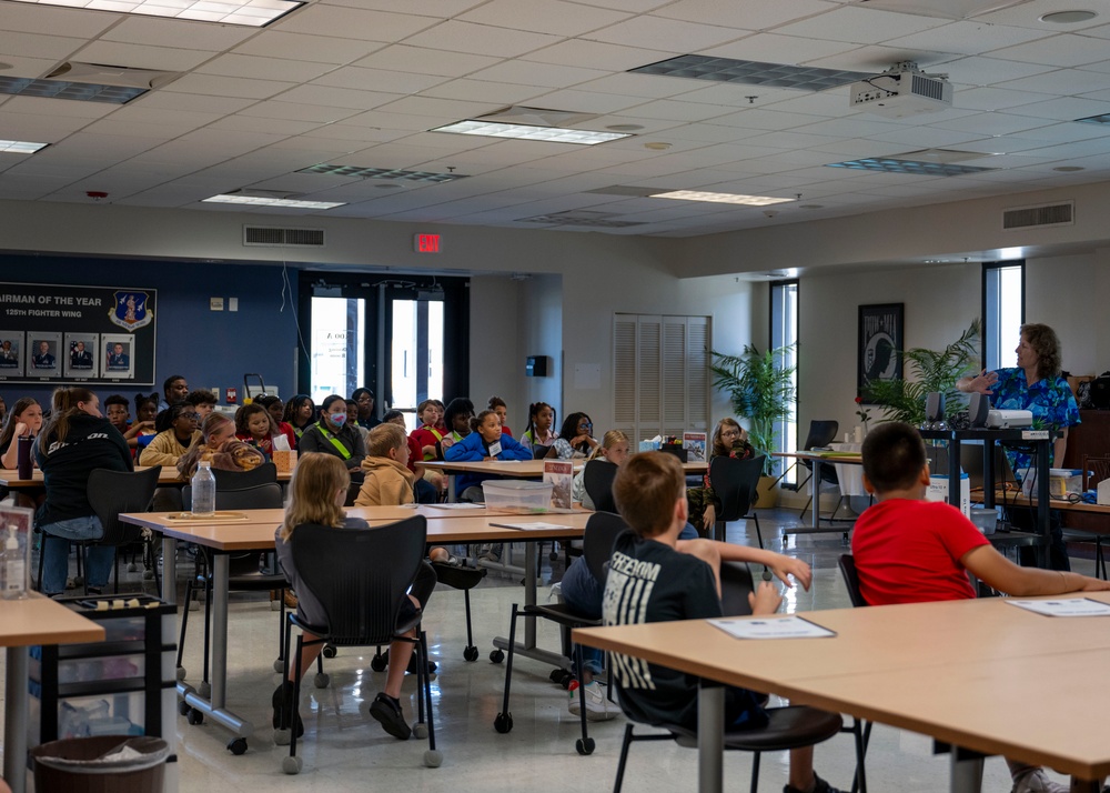 Victoria Yeager Visits the 125th Fighter Wing