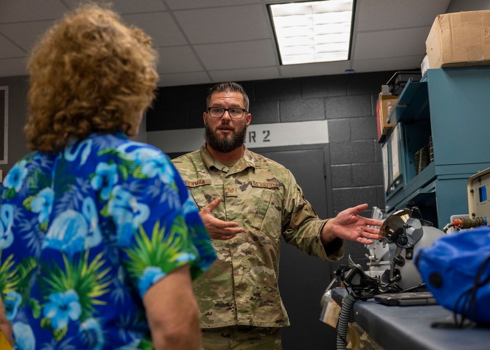 Victoria Yeager Visits the 125th Fighter Wing