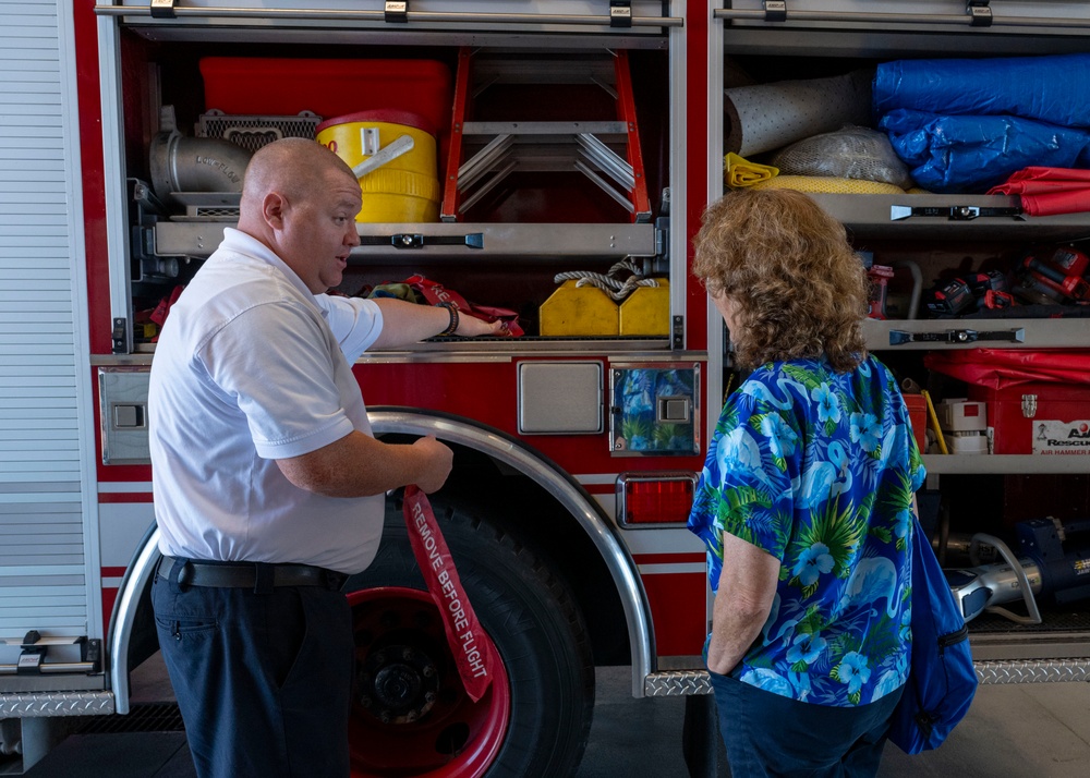 Victoria Yeager Visits the 125th Fighter Wing