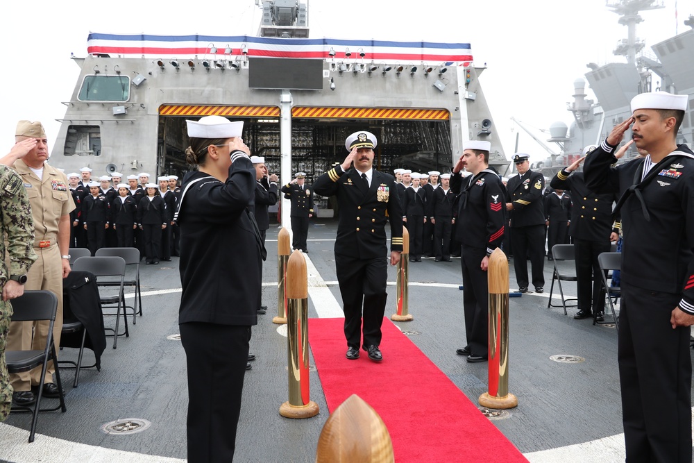 USS Augusta (LCS 34) Conduct Change of Command